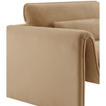 Sloan Velvet Upholstered Chair in Camel