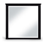 Astrid Solid Wood And Oak Veneer Mirror in Black