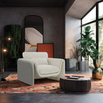 Sloan Velvet Upholstered Chair in Cream