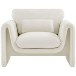 Sloan Velvet Upholstered Chair in Cream