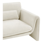 Sloan Velvet Upholstered Chair in Cream