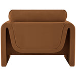 Sloan Velvet Upholstered Chair in Saddle