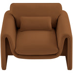 Sloan Velvet Upholstered Chair in Saddle