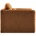 Sloan Velvet Upholstered Chair in Saddle