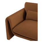 Sloan Velvet Upholstered Chair in Saddle