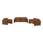 Sloan Velvet Upholstered Chair in Saddle