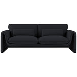 Sloan 86" Velvet Upholstered Sofa in Black