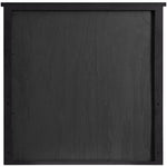 Astrid Solid Wood And Oak Veneer Mirror in Black