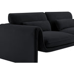Sloan 86" Velvet Upholstered Sofa in Black