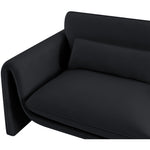 Sloan 86" Velvet Upholstered Sofa in Black