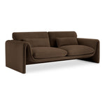 Sloan 86" Velvet Upholstered Sofa in Brown