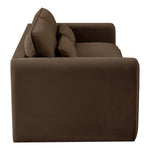 Sloan 86" Velvet Upholstered Sofa in Brown