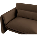 Sloan 86" Velvet Upholstered Sofa in Brown