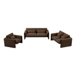 Sloan 86" Velvet Upholstered Sofa in Brown