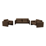 Sloan 86" Velvet Upholstered Sofa in Brown
