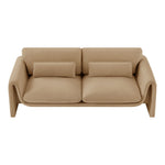 Sloan 86" Velvet Upholstered Sofa in Camel