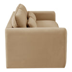 Sloan 86" Velvet Upholstered Sofa in Camel