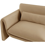 Sloan 86" Velvet Upholstered Sofa in Camel