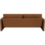 Sloan 86" Velvet Upholstered Sofa in Saddle