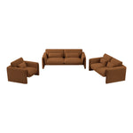 Sloan 86" Velvet Upholstered Sofa in Saddle