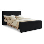 Sloan Velvet Upholstered King Bed (3 Boxes) in Black