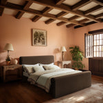 Sloan Velvet Upholstered King Bed (3 Boxes) in Brown