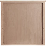 Astrid Solid Wood And Oak Veneer Mirror in Brown