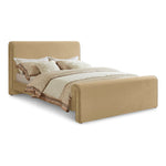 Sloan Velvet Upholstered King Bed (3 Boxes) in Camel