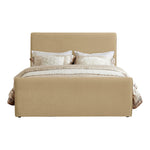 Sloan Velvet Upholstered King Bed (3 Boxes) in Camel