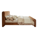 Sloan Velvet Upholstered King Bed (3 Boxes) in Saddle