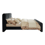 Sloan Velvet Upholstered Queen Bed (3 Boxes) in Black