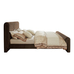 Sloan Velvet Upholstered Queen Bed (3 Boxes) in Brown