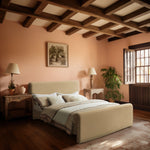 Sloan Velvet Upholstered Queen Bed (3 Boxes) in Camel
