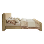 Sloan Velvet Upholstered Queen Bed (3 Boxes) in Camel