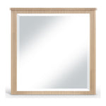 Astrid Solid Wood And Oak Veneer Mirror in Natural