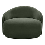 Caspian Chenille Fabric Upholstered Chair in Green