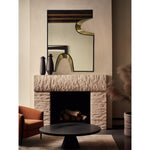 Soleil Gold Accent Mirror in Black