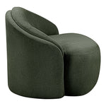 Caspian Chenille Fabric Upholstered Chair in Green