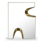 Soleil Gold Accent Mirror in Cream