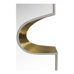 Soleil Gold Accent Mirror in Cream