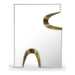 Soleil Gold Accent Mirror in Cream