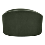 Caspian Chenille Fabric Upholstered Chair in Green