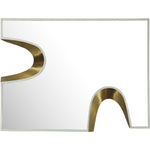 Soleil Gold Accent Mirror in Cream