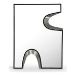 Soleil Silver Accent Mirror in Black
