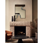 Soleil Silver Accent Mirror in Black