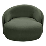 Caspian Chenille Fabric Upholstered Chair in Green