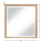 Astrid Solid Wood And Oak Veneer Mirror in Natural
