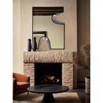 Soleil Silver Accent Mirror in Black