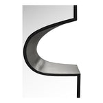 Soleil Silver Accent Mirror in Black