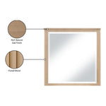 Astrid Solid Wood And Oak Veneer Mirror in Natural